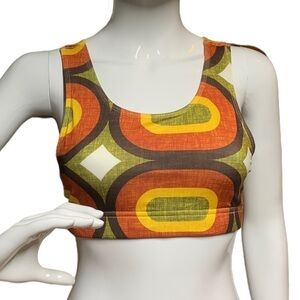 Dirty Blondes mod retro 60s vibe workout top size small NWOT